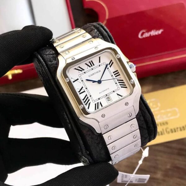 Cartier Santos De Cartier White Automatic Watch