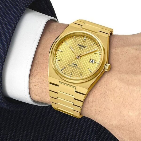 Tissot PRX Powermatic 80 Golden Watch - Image 3