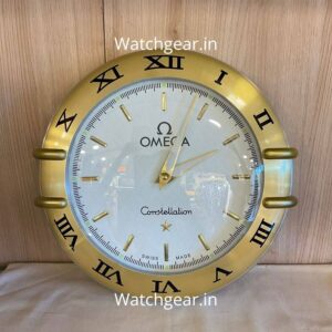 Omega Constellation White Dial Gold Premium Wall Clock