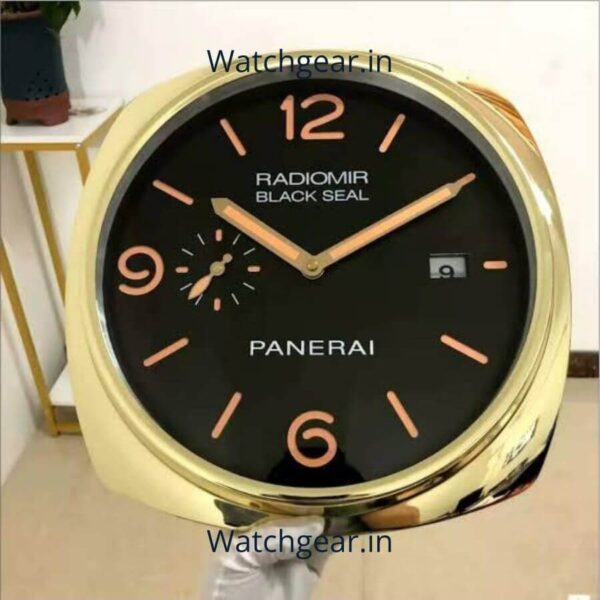 Panerai Radiomir Black Seal Black Dial Gold Wall Clock