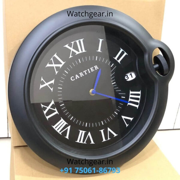Cartier Balloon Full Black Matte Wall Clock