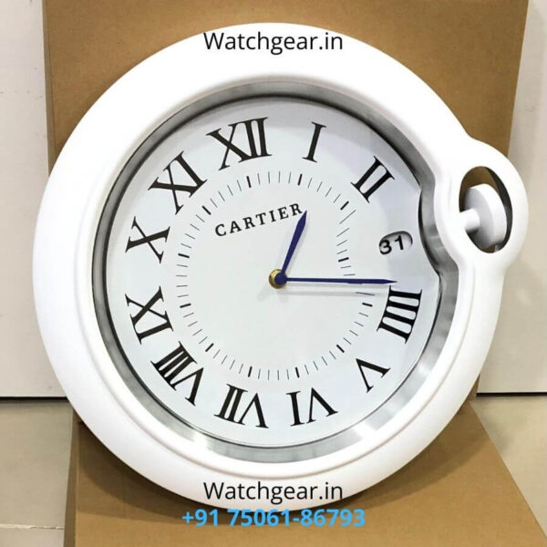 Cartier Balloon Full White Matte Wall Clock