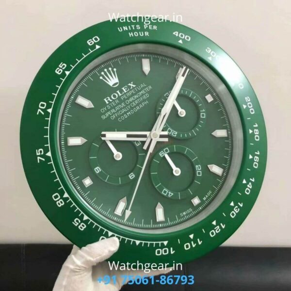 Rolex Daytona Full Green Matte Wall Clock