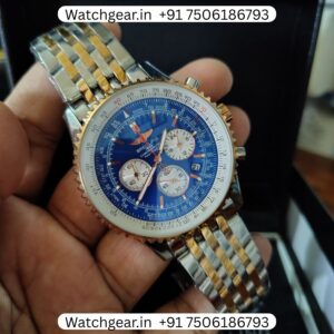 Breitling Navitimer B01 Blue Dial Dual Tone Watch
