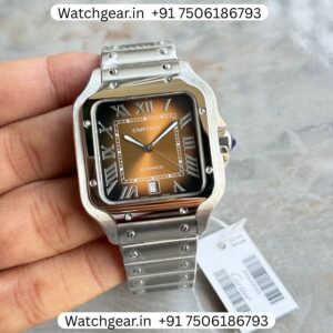Cartier Santos De Cartier Brown Automatic Watch