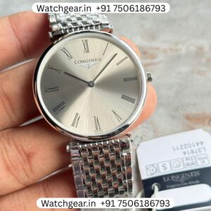 Longines La Grande Classique Grey Dial Steel 'SLIM' Watch